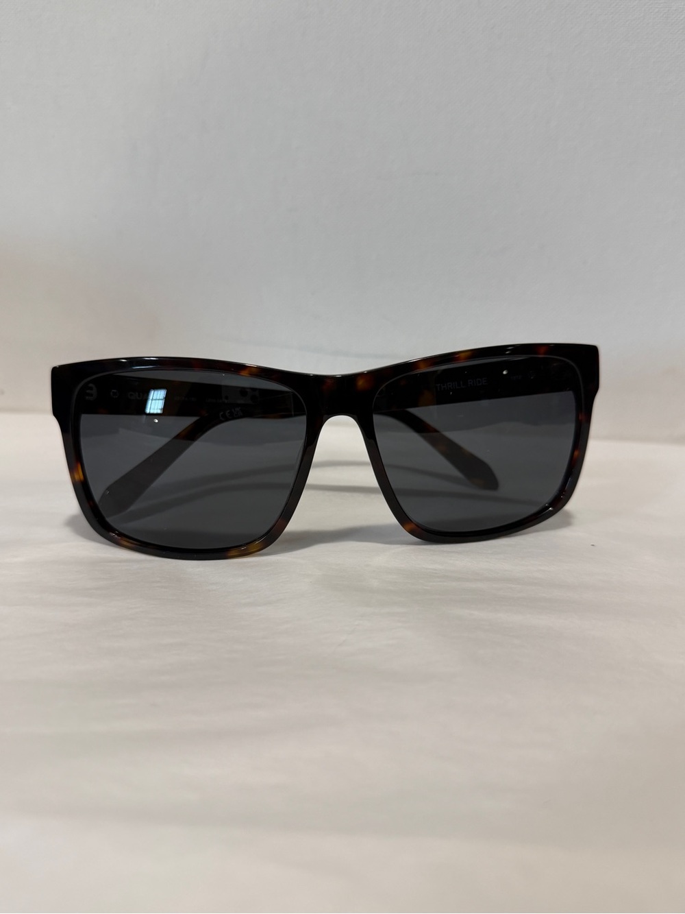 Quay Australia THRILL RIDE Classic Tortoiseshell Sunglasses with Dark Lenses